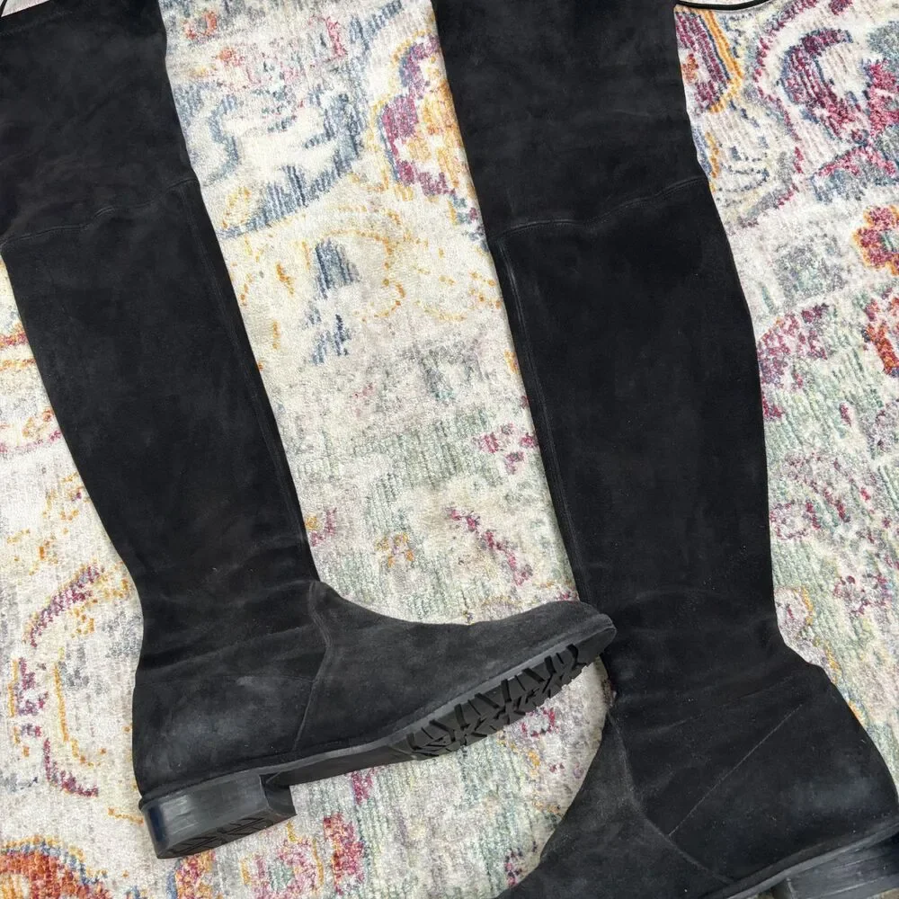 Stuart Weitzman Lowland Suede Over Knee Boots